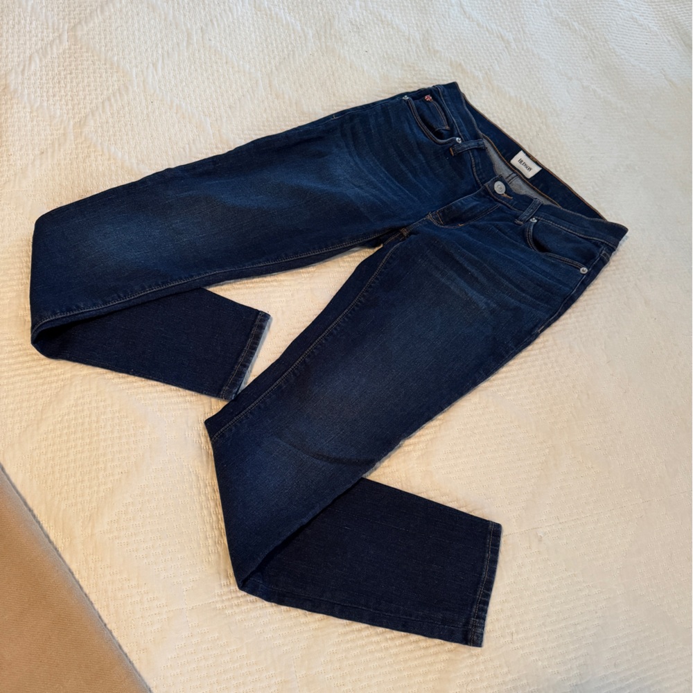 Hudson Jeans Dark Blue Straight Leg Women's Jeans